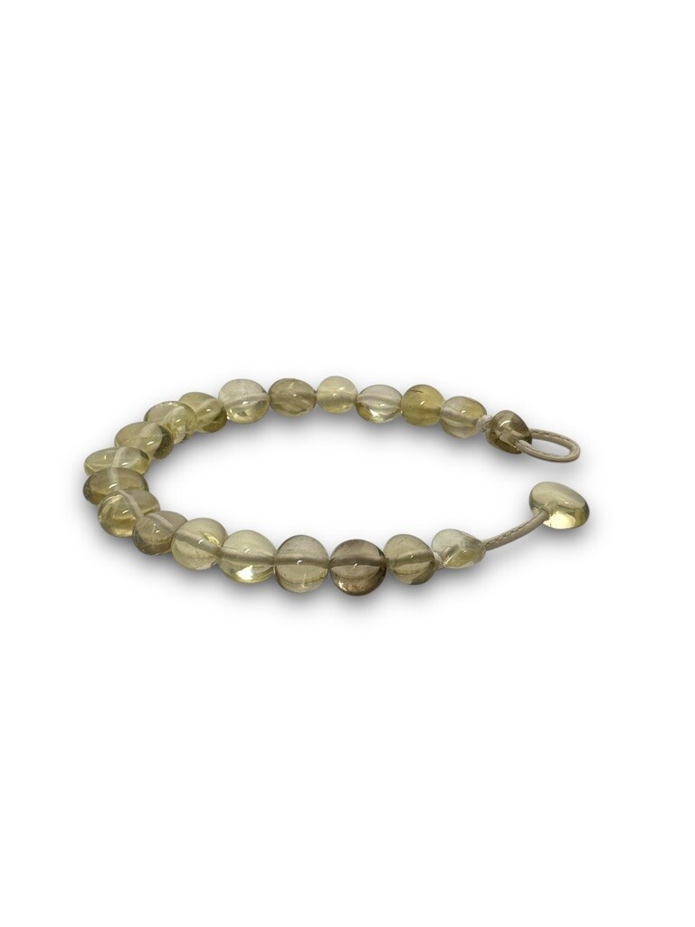 Necklace with lemon quartz