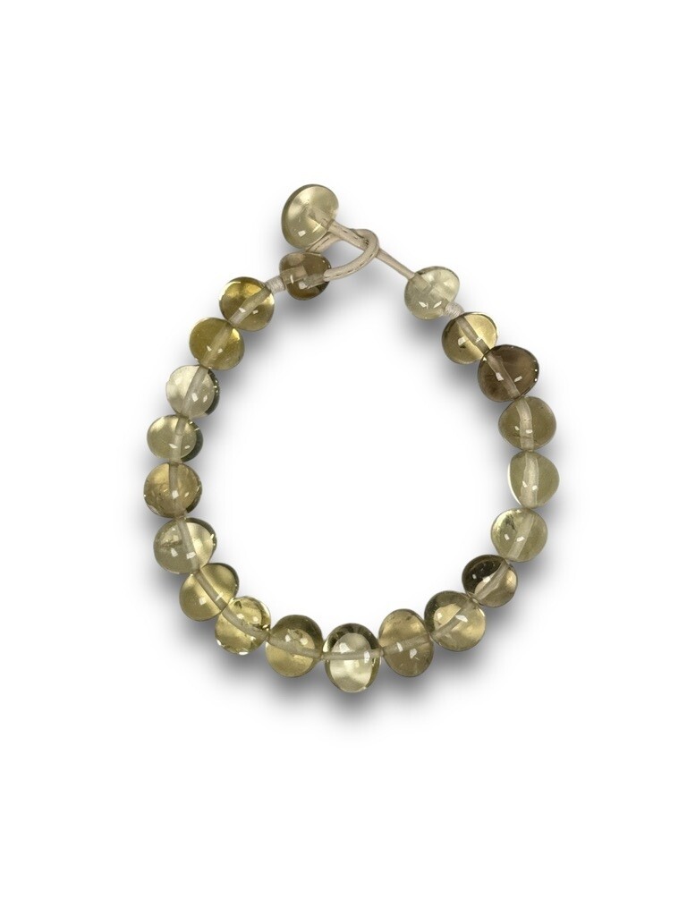 Necklace with lemon quartz