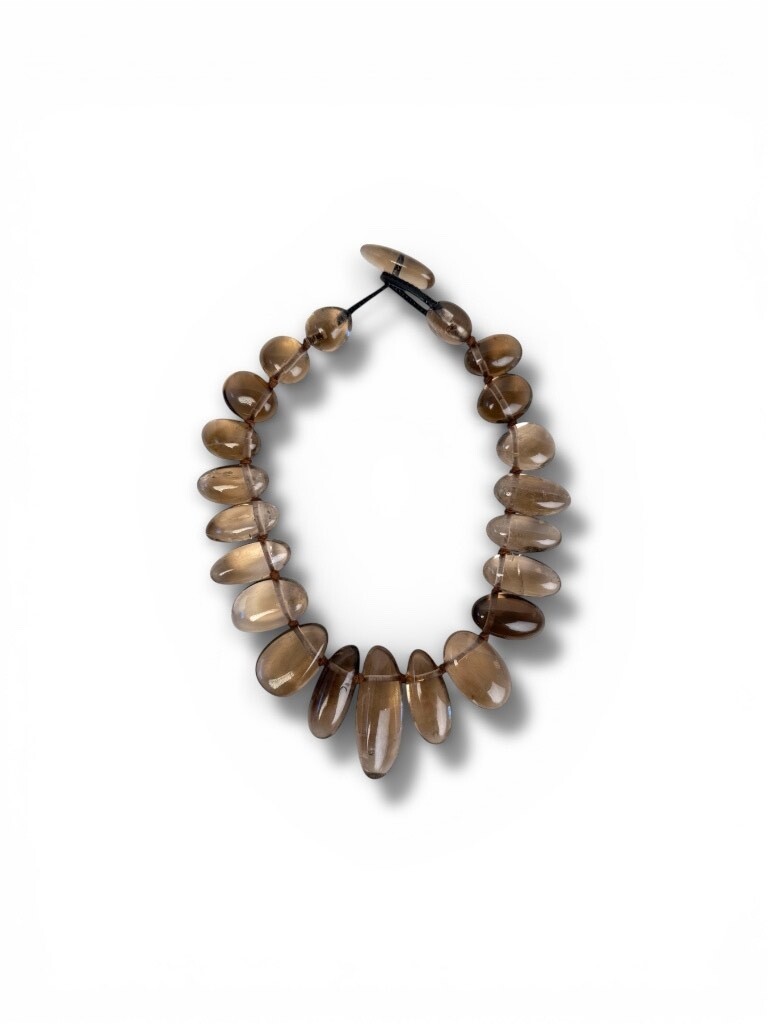 Necklace with smokey quartz